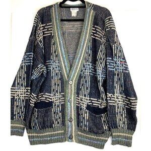 Hugo Boss mens oversized cardigan 58ch 31L flax linen cotton Germany